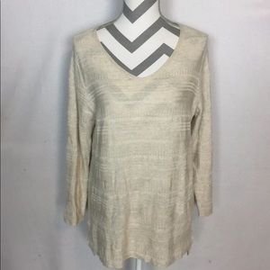 Natural Reflections Sweater Herringbone Thin Knit